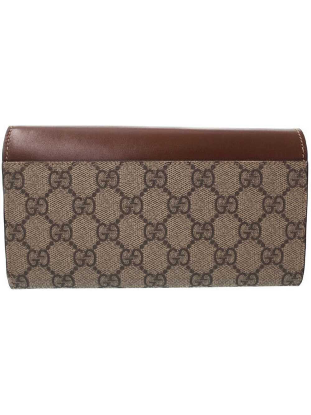Gucci Supreme Continental Wallet Bi fold GG Long Black